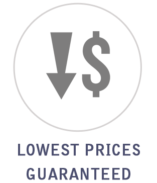 Lowest prices guaranteed