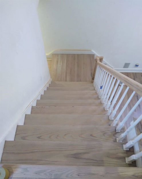 Wood Stair Installation East Hampton NY